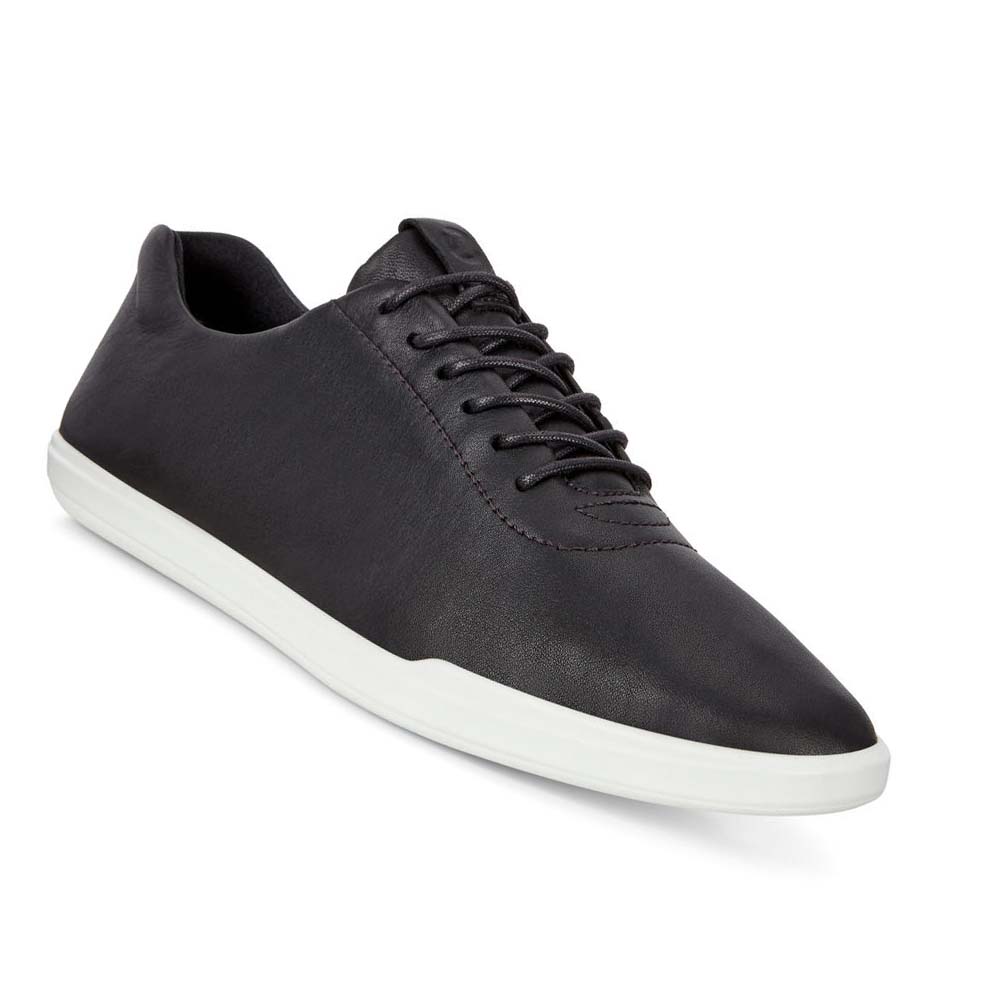 Women's Ecco Simpil Tie Sneakers Black | USA 230JPQ